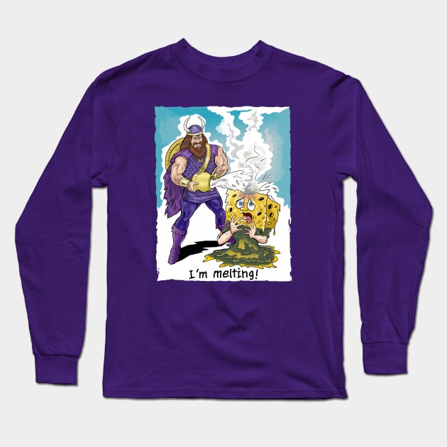 Minnesota Vikings Fans - Kings of the North vs Cheese Melts Long Sleeve T-Shirt by JustOnceVikingShop